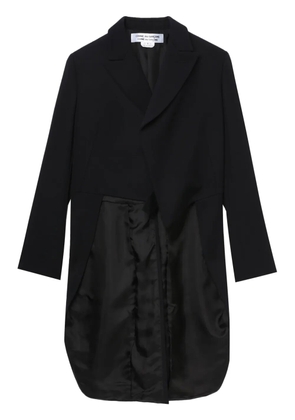 Comme Des Garçons Comme Des Garçons fishtail-train peak-lapel jacket - Black