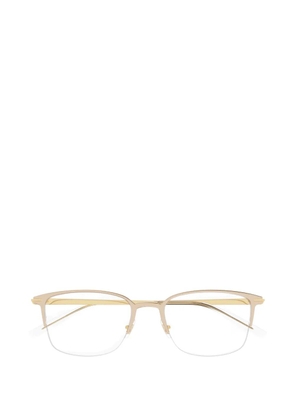 Montblanc square-frame half-rim glasses - Gold