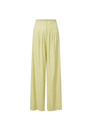 Veronica Beard Hoyt pleated trousers - Yellow
