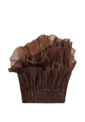 Aje Leigh layered fan top - Brown