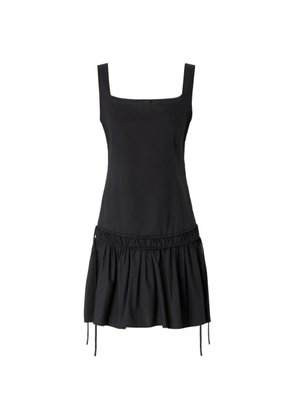 PINKO square-neck ruffled mini dress - Black