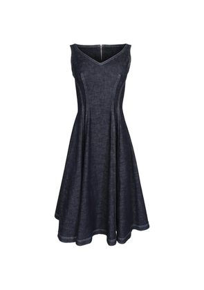 Marni V-neck sleeveless midi dress - Blue