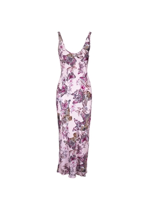 L'Agence Akiya butterfly-print dress - Pink
