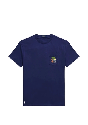 Polo Ralph Lauren logo-embroidered pocket T-shirt - Blue