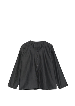 Private 0204 buttoned collarless blouse - Grey