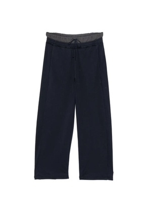JNBY contrast-panel elongating trousers - Blue