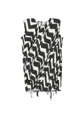 JNBY zigzag-print mini dress - Black