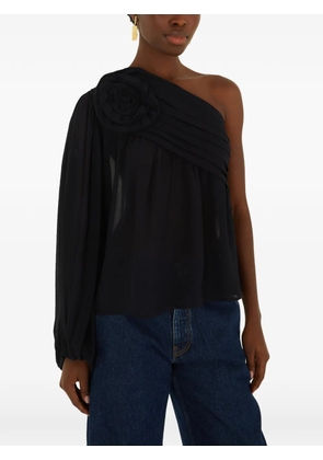 FARM Rio one-shoulder top - Black