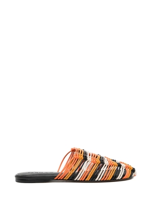 FARM Rio leather slides - Orange