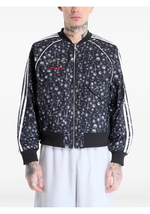 adidas Thug Club Superstar printed stripe jacket - Black