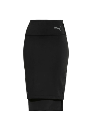 PUMA elastic-waist straight skirt - Black