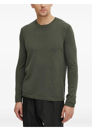 Sisley round-neck long-sleeve sweater - Green