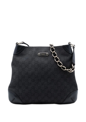 Gucci Pre-Owned 2016-2025 GG Denim Chain shoulder bag - Black