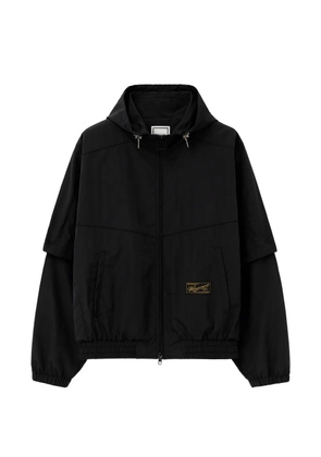 Wooyoungmi layered-sleeve hooded jacket - Black