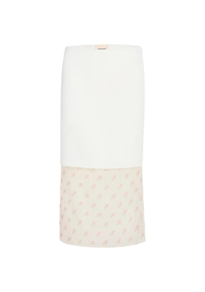 KHAITE Sybil skirt - White