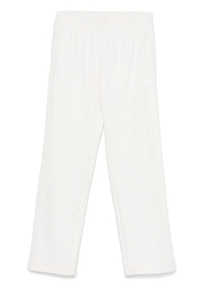 adidas Trefoil-patterned track pants - White