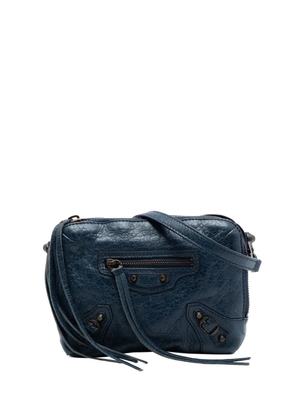 Balenciaga Pre-Owned 2017 Lambskin Motocross Classic Reporter XS crossbody bag - Blue