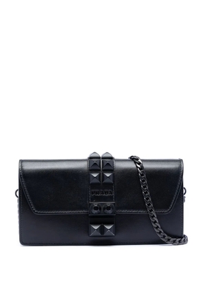 Prada Pre-Owned 2013-2025 City Calfskin Studded Elektra Clutch with Chain crossbody bag - Black
