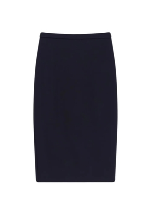 Max Mara high-waisted slit skirt - Blue