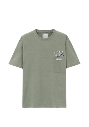 Wooyoungmi floral-print pocket t-shirt - Green