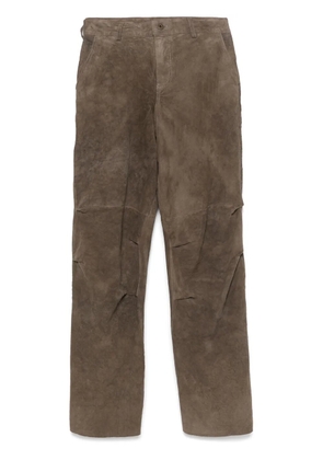 Salvatore Santoro suede trousers - Neutrals