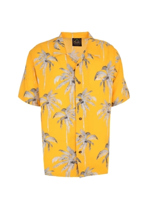 Mauna Kea palm-print shirt - Yellow