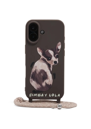 Bimba y Lola dog print iphone 17 case - Brown
