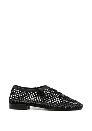 Pedro Miralles Zucaina crystal-embellished mesh pumps - Black