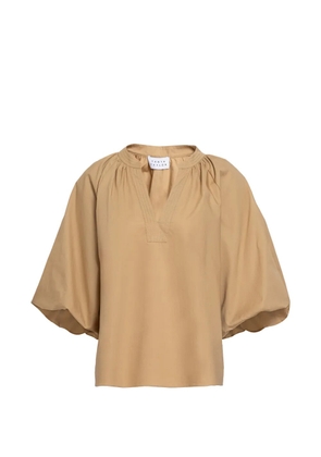 Tanya Taylor Marine puff-sleeve top - Neutrals
