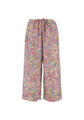 Pero floral-pattern silk trousers - Neutrals