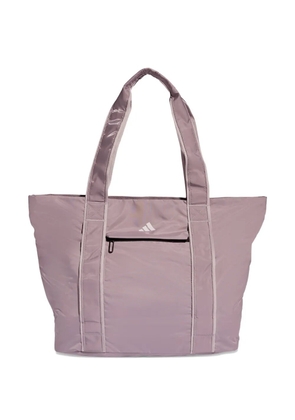 adidas zip-pocket tote bag - Purple