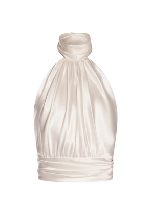 ALEXIA & ANTONIA draped blouse - Neutrals