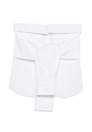 Giuseppe Di Morabito knotted strapless top - White