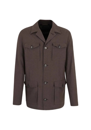 Herno buttoned-pocket jacket - Brown