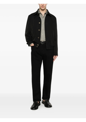 Brunello Cucinelli button-fastening bomber jacket - Black