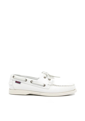 Sebago lace-up whipstitch loafers - White