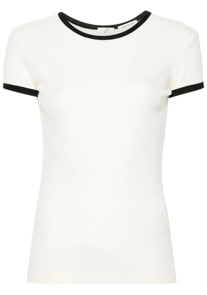 BITE Studios contrast-trim fine-knit top - Neutrals