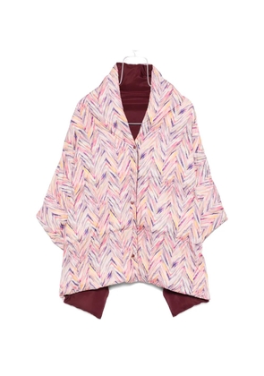 Missoni chevron-print padded cape - Neutrals