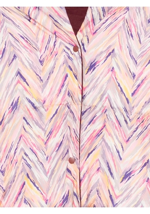 Missoni chevron-print padded cape - Neutrals