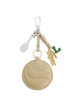 Lacoste charm-detail keyring - Neutrals