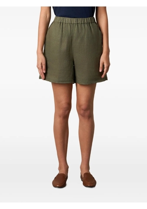 Brooks Brothers elasticated linen shorts - Green