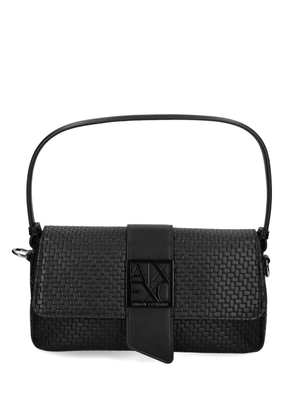 Armani Exchange woven logo tote bag - Black