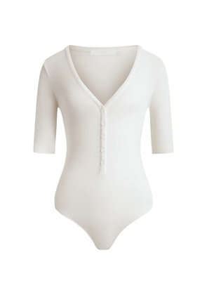 12 STOREEZ V-neck bodysuit - Neutrals