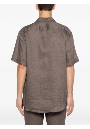 Sand patch-pocket shirt - Brown
