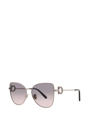 Ferragamo cat-eye full-rim sunglasses - Silver