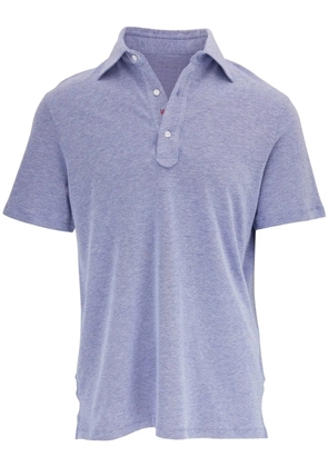 Isaia short-sleeved polo shirt - Blue