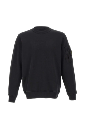 Stone Island ripstop patch sweatshirt - Black