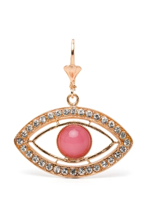 BLAKLACE eye shape earrings - Pink