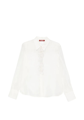 Max Mara Mseagi ruffled shirt - White
