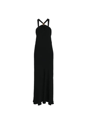 Forte Forte ring halterneck maxi dress - Black